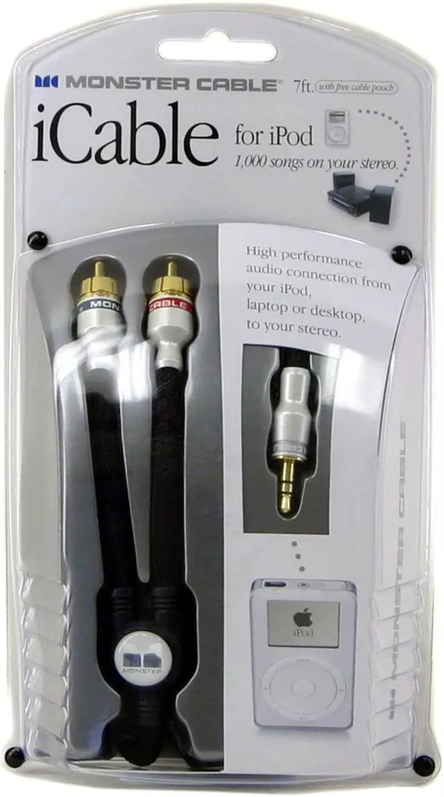 Alt view image 2 of 2 - Monster Cable ICable for iPod 126130