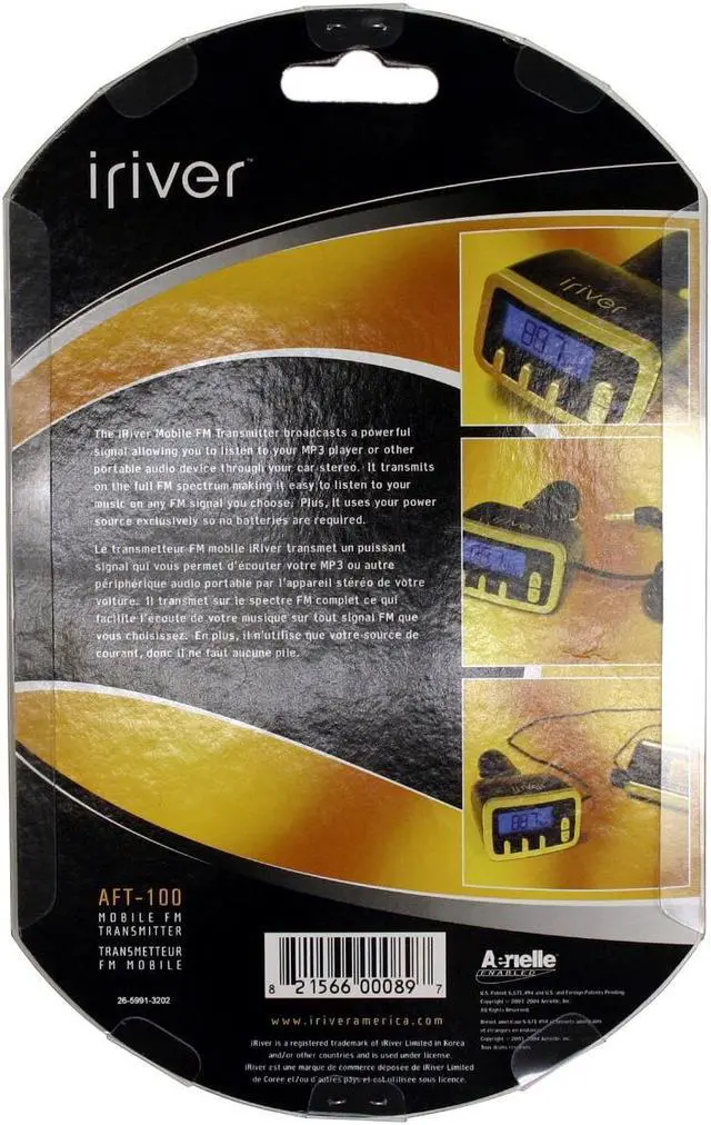 Alt view image 2 of 2 - iRiver Mobile FM Transmitter AFT-100
