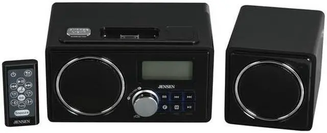 JENSEN Docking Digital Music System for iPod Black JIMS-185-BK