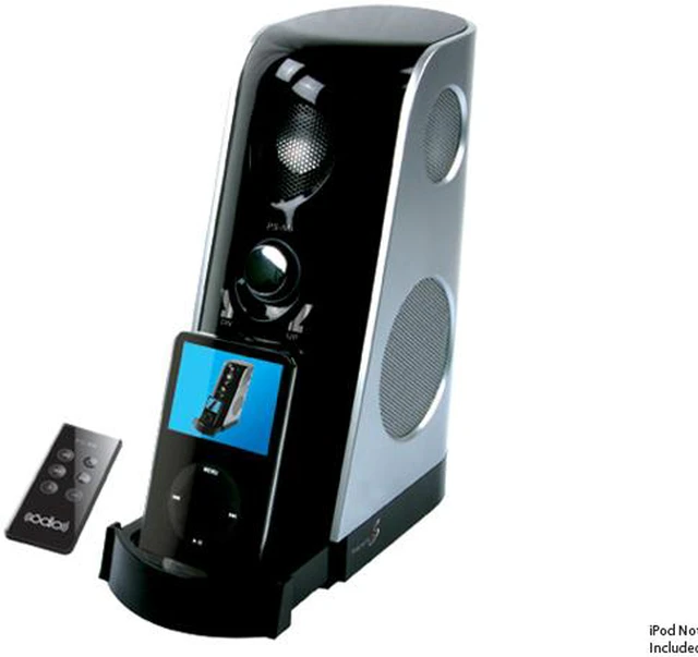 Alt view image 2 of 7 - Kentech Labs PS-Mi Full Version iPod Dock Personal Audio Speaker w/ Carrying Case