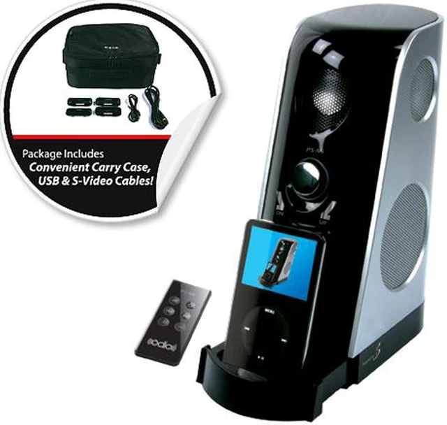 Alt view image 6 of 7 - Kentech Labs PS-Mi Full Version iPod Dock Personal Audio Speaker w/ Carrying Case