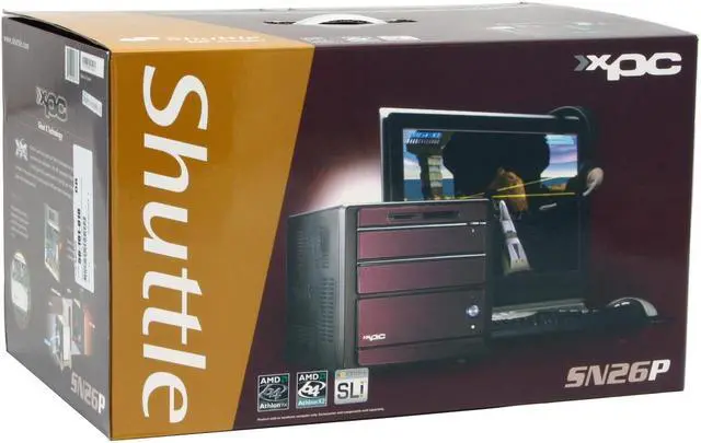 Alt view image 13 of 13 - Shuttle XPC SN26P + Geforce 7900GS AMD Socket 939 NVIDIA nForce4 SLI Barebone
