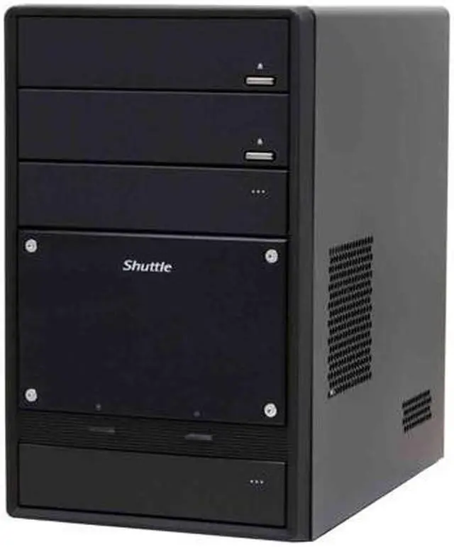 Alt view image 2 of 11 - Shuttle XPC SS31T Intel Socket T(LGA775) SiS 662 NanoBTX Form Factor Barebone