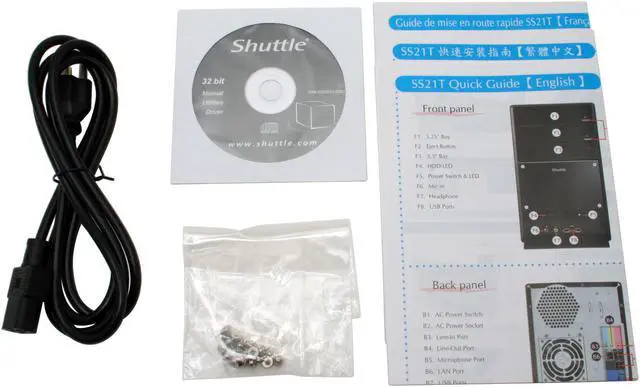 Alt view image 9 of 9 - Shuttle SS21T AMD Socket AM2 SiS 761GX Barebone