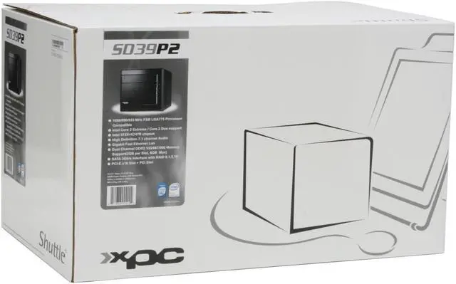 Alt view image 13 of 13 - Shuttle SD39P2 Intel Socket T(LGA775) Intel 975X Barebone