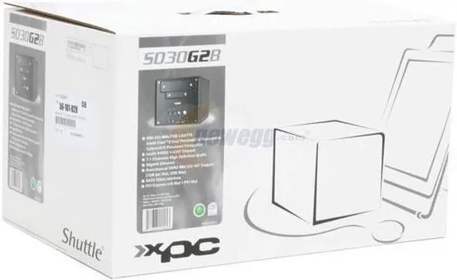 Alt view image 12 of 12 - Shuttle SD30G2B Intel Socket T(LGA775) Intel 945GC 65nm Small Form Factor Black XPC Barebone