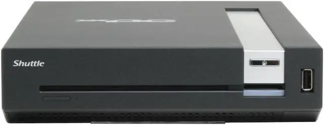 Alt view image 3 of 10 - Shuttle SD02XC Intel 945GM Mini / Booksize Barebone System
