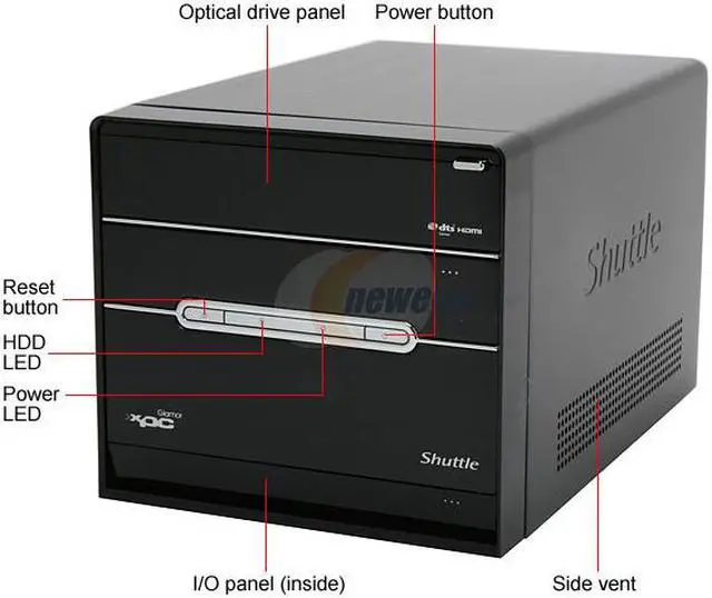 Alt view image 2 of 14 - Shuttle SG33G5 PRO Intel Socket T(LGA775) Intel G33 glamor small form factor wireless black XPC Barebone with HDMI