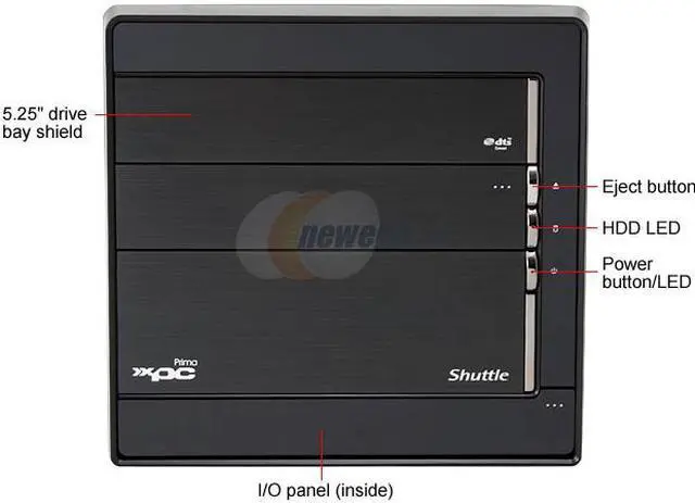 Alt view image 2 of 14 - Shuttle SX38P2-Pro Intel Socket T(LGA775) Intel X38 Barebone