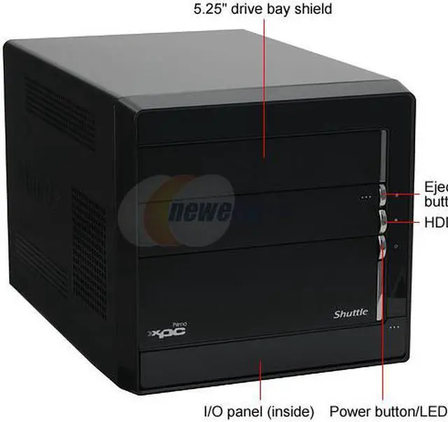 Alt view image 3 of 12 - Shuttle SP35P2-Pro Intel Socket T(LGA775) Intel P35 XPC Barebone