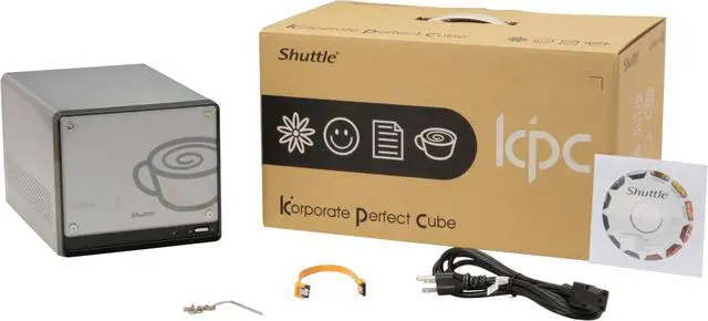 Alt view image 10 of 10 - Shuttle KPC K45-Silver Intel Socket T(LGA775) Intel 945GC Barebone