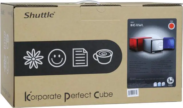 Alt view image 14 of 14 - Shuttle KPC K45-Red Intel Socket T(LGA775) Intel 945GC Barebone