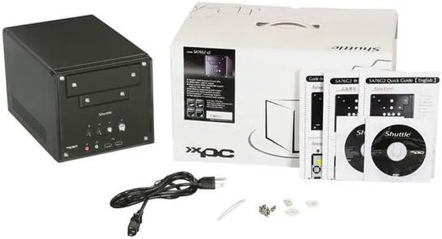 Alt view image 7 of 7 - Shuttle SA76G2 V2 AMD Socket AM2+ / AM3 AMD 760G Barebone
