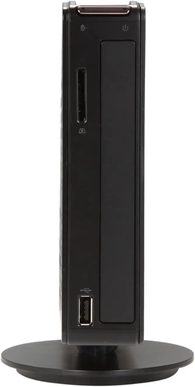 Alt view image 2 of 7 - Shuttle XS35V2 Intel NM10 Black Mini / Booksize Barebone System