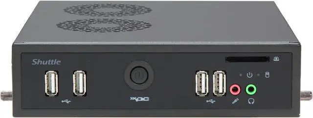 Alt view image 2 of 6 - Shuttle DS61 V1.1 Intel H61 Black Mini / Booksize Barebone System