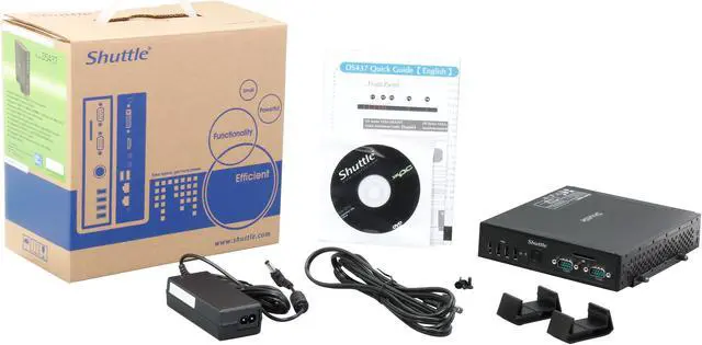 Alt view image 6 of 6 - Shuttle DS437 Fanless Slim PC Barebone With Inbuilt Intel Celeron Processor 1037U