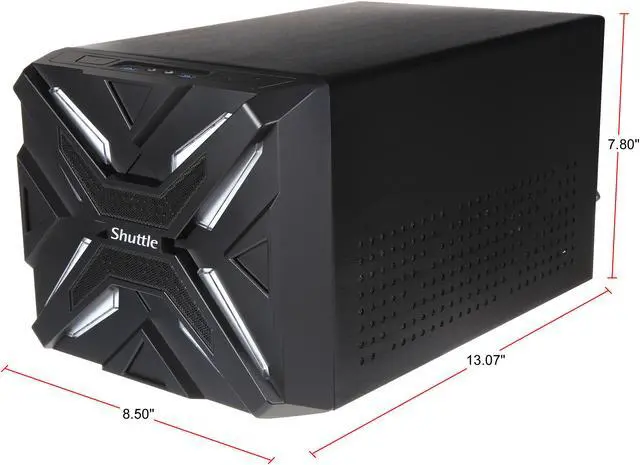 Alt view image 4 of 12 - Shuttle XPC Gaming Cube SZ270R9, Intel Kabylake/Skylake Z270 LGA1151 i3/i5/i7, Max 64GB DDR4, PCI-E x16/x4, 500W PSU