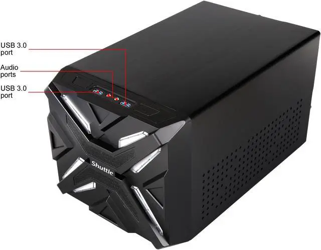 Alt view image 11 of 12 - Shuttle XPC Gaming Cube SZ270R9, Intel Kabylake/Skylake Z270 LGA1151 i3/i5/i7, Max 64GB DDR4, PCI-E x16/x4, 500W PSU
