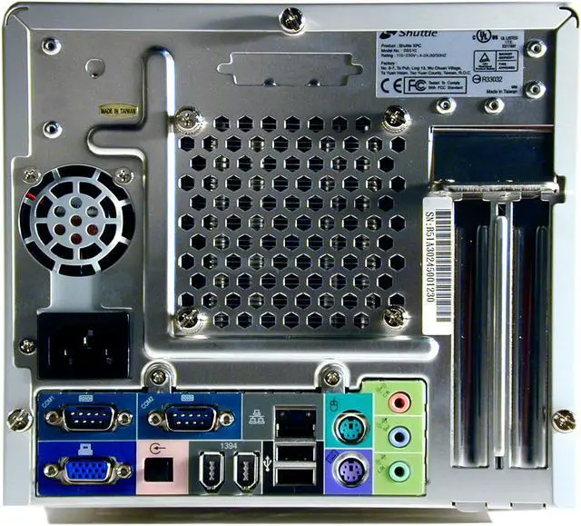 Alt view image 6 of 10 - Shuttle SB51G Intel Socket 478 Intel 845GE Barebone