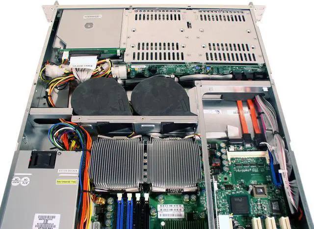 Alt view image 5 of 7 - SUPERMICRO SYS-6013A-T 1U Rackmount Barebone Server-Rackmount Dual mPGA604 ZIF Sockets Intel E7501 DDR 266/200 registered ECC