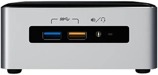 Alt view image 2 of 5 - Intel NUC (Next Unit of Computing) BOXNUC6I5SYH Aluminum and Plastic Mini / Booksize Barebone System