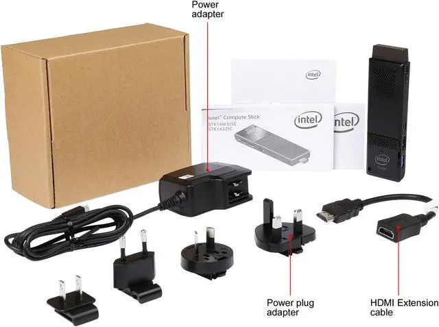 Alt view image 6 of 6 - Intel BLKSTK1A32SC Black Compute Stick, Without OS