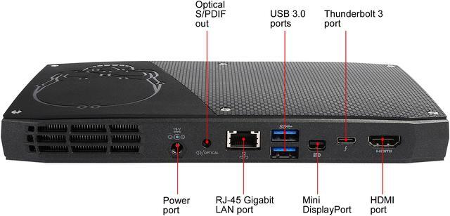 Alt view image 6 of 7 - Intel NUC Skull Canyon NUC6i7KYK Kit with 6th Gen. Intel Core i7 Processor, M.2 SSD Compatible, Dual DDR4 Memory Max 32GB with Intel Iris Pro Graphics, Thunderbolt 3, No OS, Windows 10 Compatible