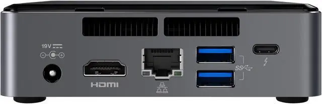 Alt view image 5 of 7 - Intel NUC (Next Unit of Computing) BOXNUC7I5BNK Black Barebone Systems - Mini / Booksize