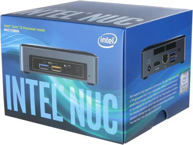 Alt view image 7 of 7 - Intel NUC (Next Unit of Computing) BOXNUC7I5BNK Black Barebone Systems - Mini / Booksize