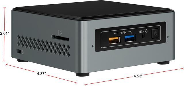 Alt view image 11 of 11 - Intel NUC (Next Unit of Computing) BOXNUC6CAYH Black Barebone Systems - Mini / Booksize