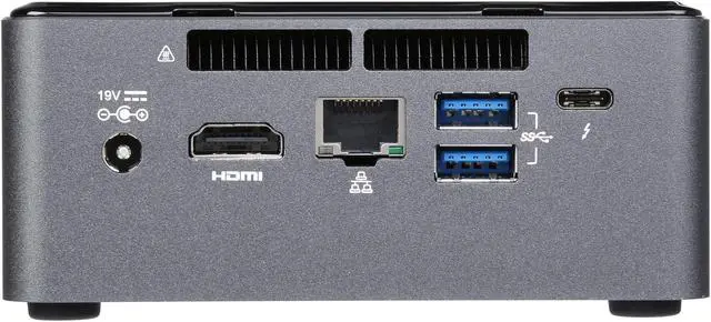 Alt view image 4 of 6 - Intel NUC (Next Unit of Computing) BOXNUC7I7BNHX1 Mini / Booksize Barebone System with Intel Optane Memory