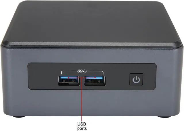 Alt view image 2 of 14 - Intel NUC (Next Unit of Computing) BLKNUC7i5DNH1E Black Mini / Booksize Barebone System