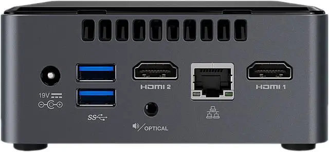 Alt view image 7 of 9 - Intel NUC (Next Unit of Computing) BOXNUC7PJYH1 Black Mini / Booksize Barebone System