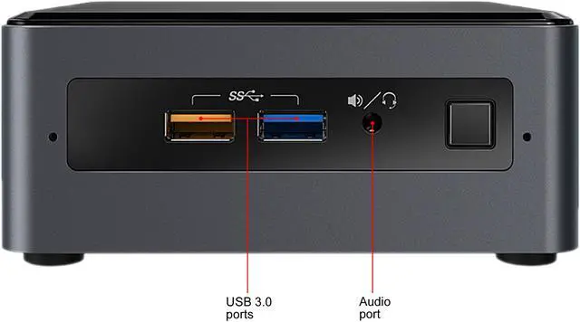 Alt view image 5 of 9 - Intel NUC (Next Unit of Computing) BOXNUC7PJYH1 Black Mini / Booksize Barebone System