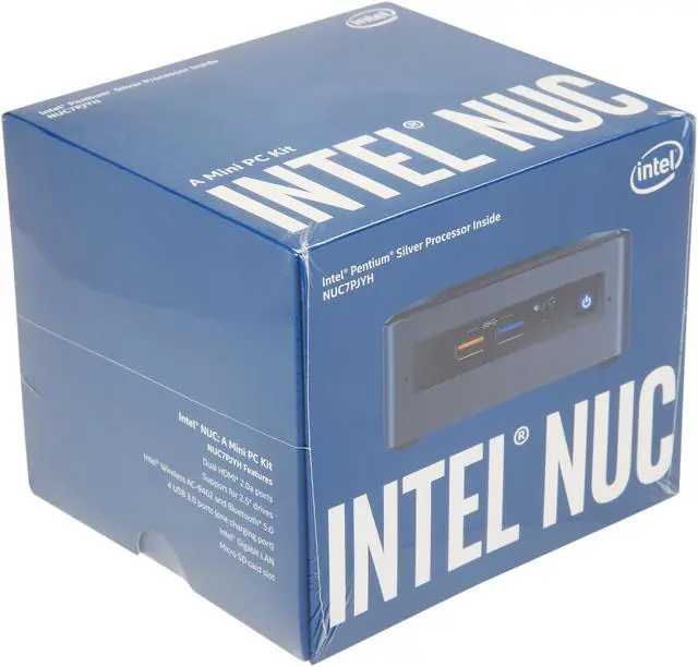 Alt view image 9 of 9 - Intel NUC (Next Unit of Computing) BOXNUC7PJYH1 Black Mini / Booksize Barebone System