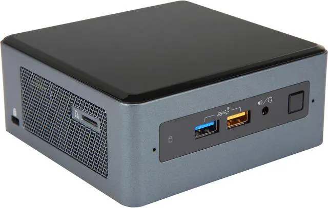 Alt view image 3 of 11 - Intel NUC (Next Unit of Computing) BOXNUC8i7BEH1 Intel i7 Quad Core Black Mini / Booksize Barebone System