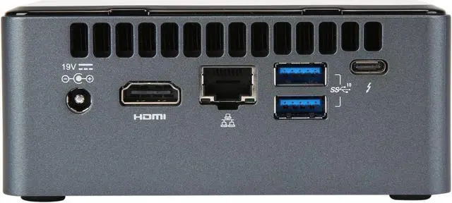 Alt view image 8 of 11 - Intel NUC (Next Unit of Computing) BOXNUC8i7BEH1 Intel i7 Quad Core Black Mini / Booksize Barebone System