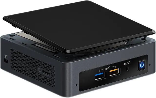 Alt view image 3 of 8 - Intel NUC (Next Unit of Computing) BOXNUC8i5BEK1 Intel Quad Core i5 Black Mini / Booksize Barebone System
