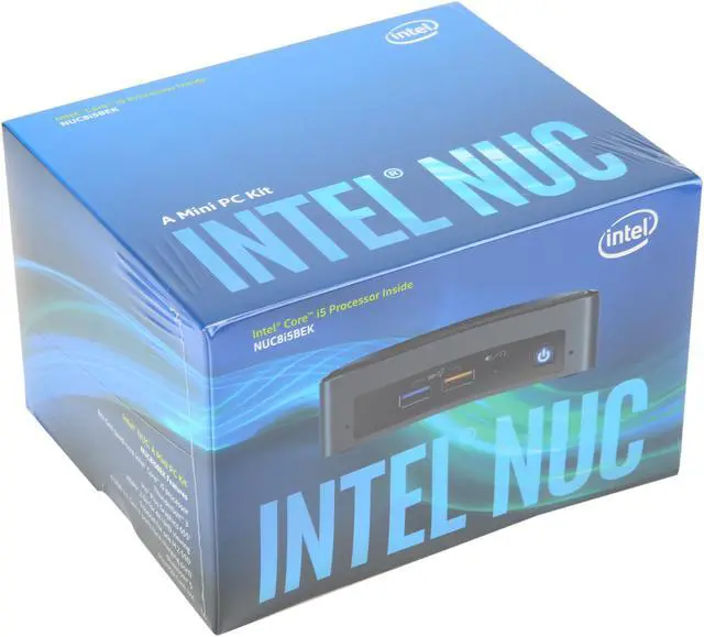 Alt view image 8 of 8 - Intel NUC (Next Unit of Computing) BOXNUC8i5BEK1 Intel Quad Core i5 Black Mini / Booksize Barebone System