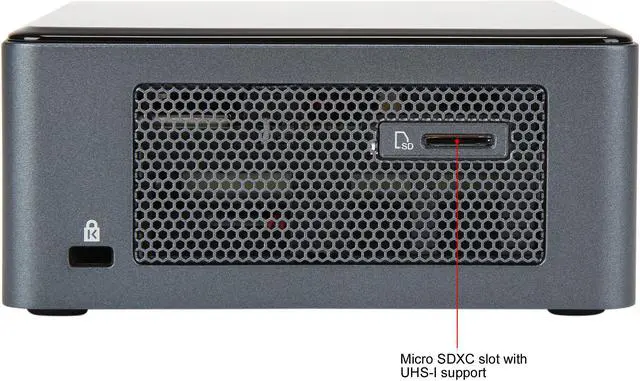Alt view image 7 of 11 - Intel NUC (Next Unit of Computing) BOXNUC8i5BEH1 Black Mini / Booksize Barebone System