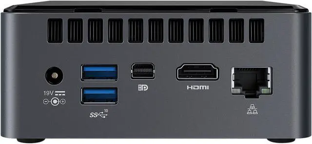Alt view image 3 of 6 - Intel NUC 8 Mainstream-G Kit with Intel Core i7, Radeon 540X Discrete Graphics, 8GB RAM, with No Cord, Single Pack, Additional Component Required BXNUC8i7INHX