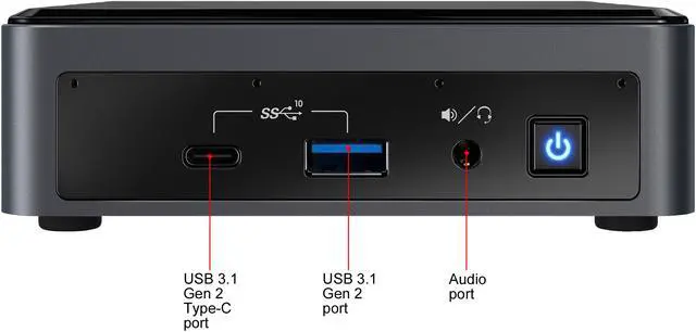Alt view image 4 of 8 - Intel NUC (Next Unit of Computing) BXNUC10i5FNK1 Mini / Booksize Barebone System