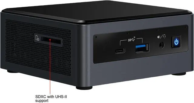 Alt view image 2 of 6 - Intel NUC (Next Unit of Computing) BXNUC10i3FNH1 Mini / Booksize Barebone System