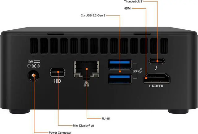 Alt view image 7 of 7 - Intel NUC Panther Canyon PAHi7 With 11th Gen Core Processors i7 1165G7 RNUC11PAHi70001 Mini PC Barebone System, Single Pack