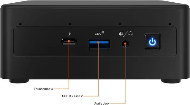 Alt view image 5 of 7 - Intel NUC (Next Unit of Computing) RNUC11PAHi50001 Intel Socket BGA1449 Mini / Booksize Barebone System (Intel 11th Gen CPU, Include Intel Iris Xe Graphics), Single Pack