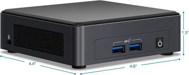 Alt view image 4 of 9 - Intel NUC 11 BNUC11TNKi30001 Barebone mini PC (with 11th Intel CPU)