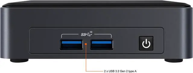 Alt view image 6 of 9 - Intel NUC 11 BNUC11TNKi30001 Barebone mini PC (with 11th Intel CPU)