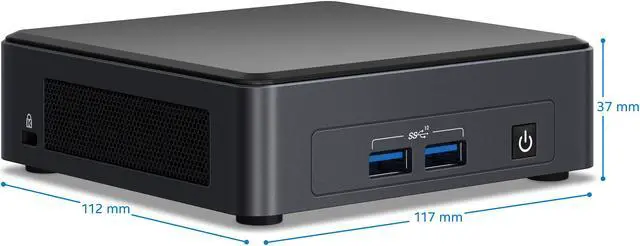 Alt view image 4 of 9 - Intel NUC 11 (Next Unit of Computing) BNUC11TNKi70001 (Include Intel 11th Gen CPU) Mini / Booksize Barebone System