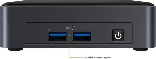 Alt view image 6 of 9 - Intel NUC 11 (Next Unit of Computing) BNUC11TNKi70001 (Include Intel 11th Gen CPU) Mini / Booksize Barebone System