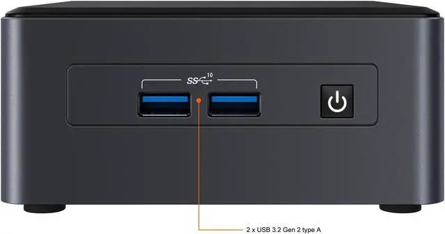 Alt view image 5 of 8 - Intel NUC 11 (Next Unit of Computing) BNUC11TNHi70001 (Include Intel 11th Gen CPU) Mini / Booksize Barebone System